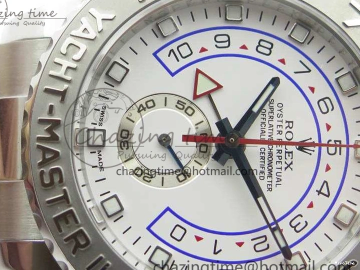 MiroTime 1218 Breathable YachtMaster II 116689 SS JF 1:1 Best Edition White Dial Blue On SS Bracelet A 3578